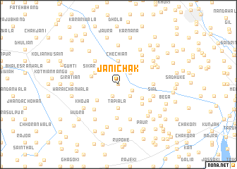 map of Jāni Chak