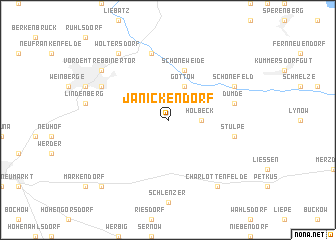 map of Jänickendorf