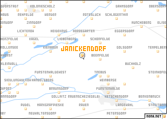 map of Jänickendorf