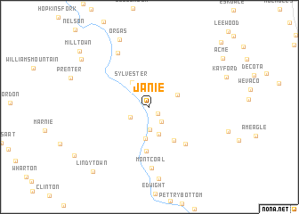 map of Janie