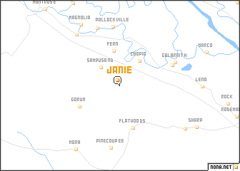 map of Janie