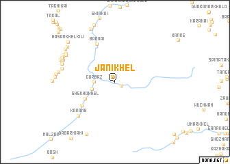 map of Jāni Khel