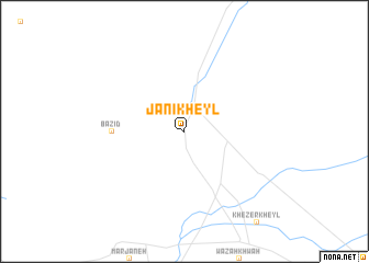 map of Jānī Kheyl