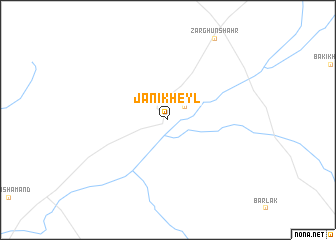 map of Jānī Kheyl