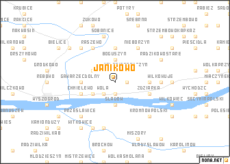 map of Janikowo