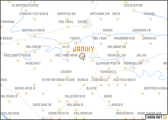 map of Janíky