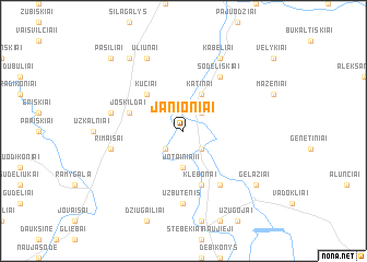 map of Janioniai