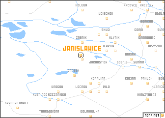 map of Janisławice