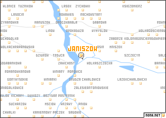 map of Janiszów