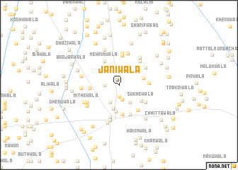 map of Jānīwāla