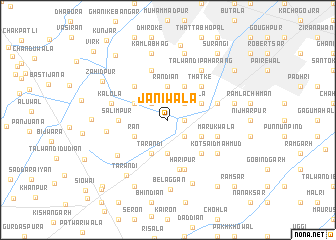 map of Jāniwāla