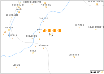 map of Jāniwāro