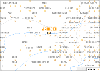 map of Janīzeh