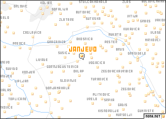 map of Janjevo