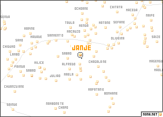 map of Janje