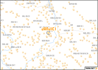 map of Janjići