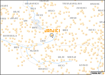 map of Janjići