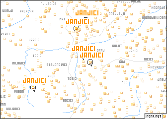 map of Janjići