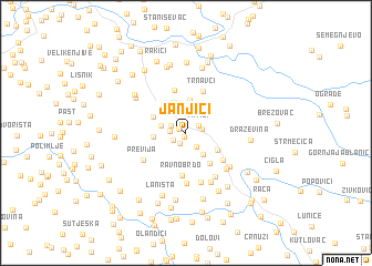 map of Janjići