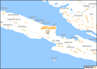 map of Janjina