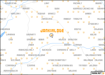 map of Janki Młode