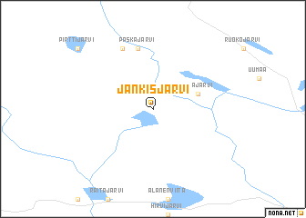 map of Jänkisjärvi