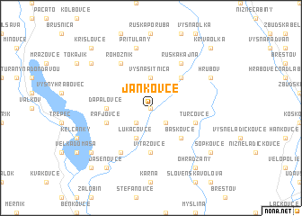 map of Jankovce