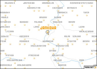 map of Jankowa