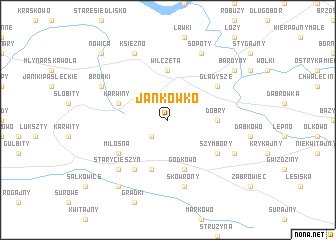 map of Jankówko