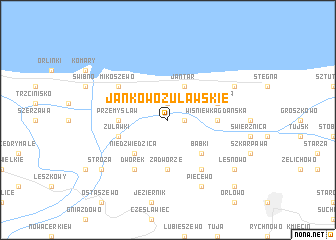 map of Jankowo Żuławskie