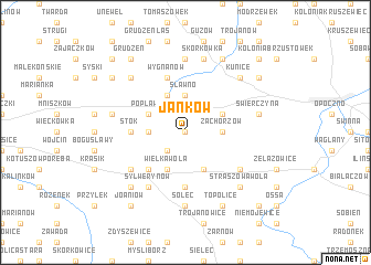 map of Janków