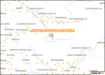 map of Jān Moḩammad Khosrow