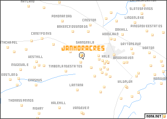 map of Jan Mor Acres