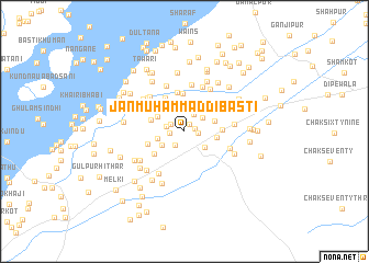 map of Jān Muhammad di Basti