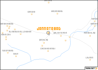 map of Jannatābād