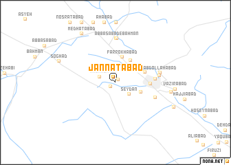 map of Jannatābād