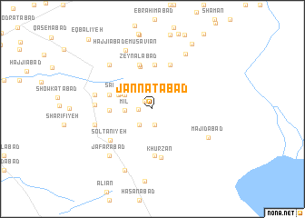 map of Jannatābād