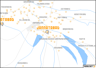 map of Jannatābād