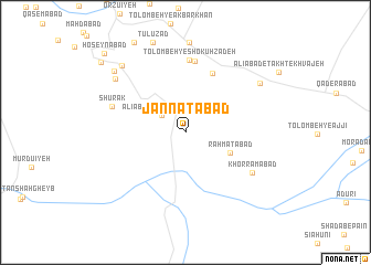 map of Jannatābād