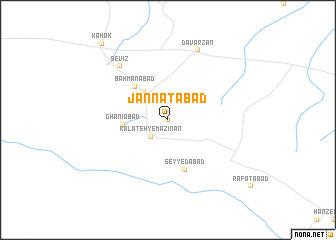 map of Jannatābād