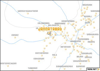 map of Jannatābād