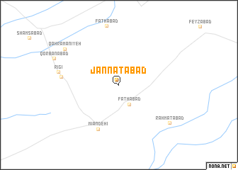 map of Jannatābād