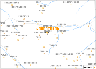 map of Jannatābād