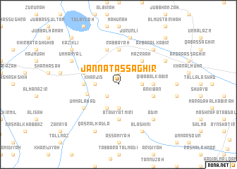 map of Jannāt aş Şaghīr