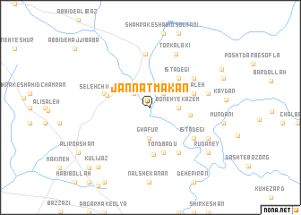 map of Jannat Makān