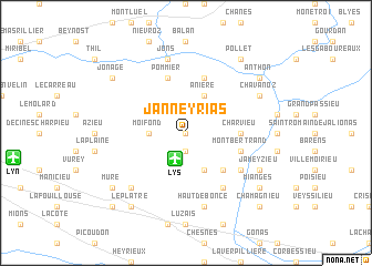 map of Janneyrias