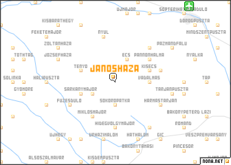 map of Jánosháza