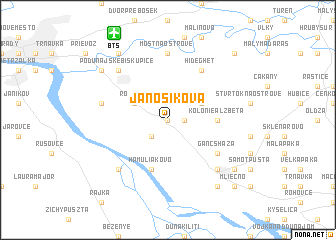 map of Jánošíková