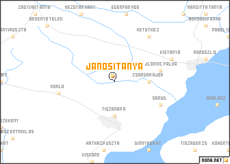 map of Jánositanya