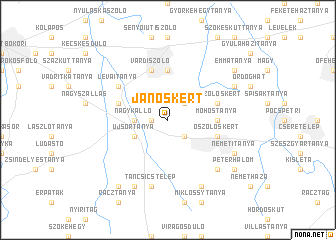 map of Jánoskert